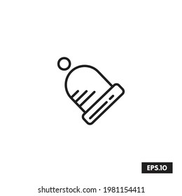 Camping Bell line icon vector set. Camping Symbol logo vector illustration