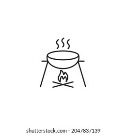 Camping Bonfire fire flame icon