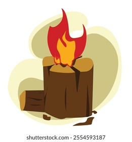 camping bonfire,Firewood boards, outdoor bonfire of branches,