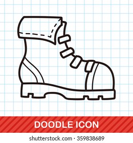 camping boot doodle