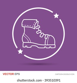 camping boot doodle