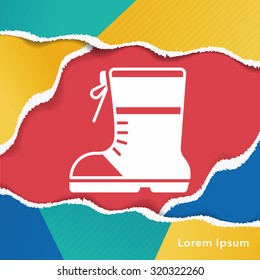 camping boot icon