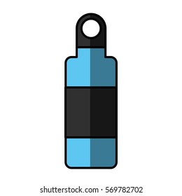 camping bottle canten icon vector illustration design