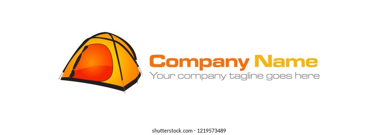 Camping brand logo design