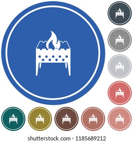Camping brazier icon. Vector illustration

