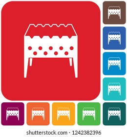 Camping Brazier icon. Vector illustration