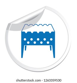 Camping Brazier icon. Vector illustration