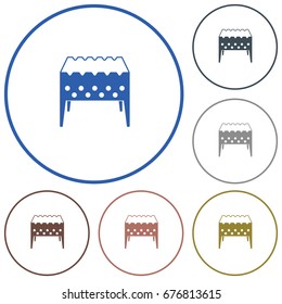 Camping Brazier icon. Vector illustration