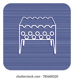 Camping Brazier icon. Vector illustration
