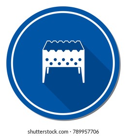 Camping Brazier icon. Vector illustration