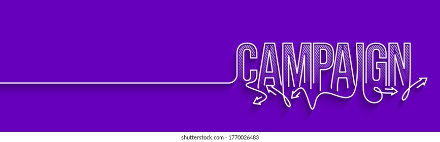 Camping Calligraphic line art Text shopping poster vector illustration Design.