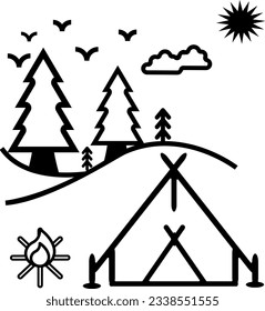 camping camp tent adventure picnic 2185