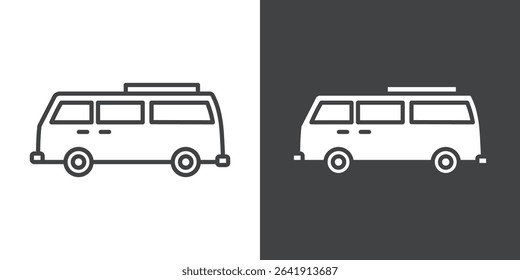 camping car icon symbol illustration logo