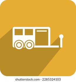 Camping Car icon in trendy flat style isolated in background