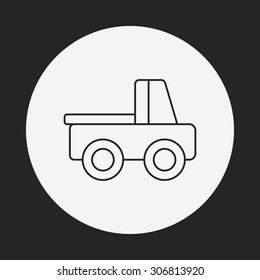 camping car line icon