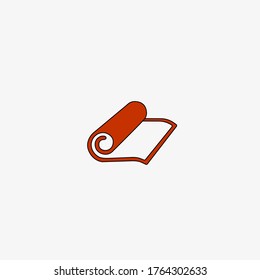 Camping carpet vector sketch icon isolated on background. Hand drawn Camping carpet icon. Camping carpet sketch icon for infographic, website or app.