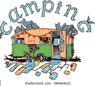 Camping Cars, Retro Style