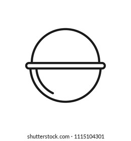 camping cauldron vector icon