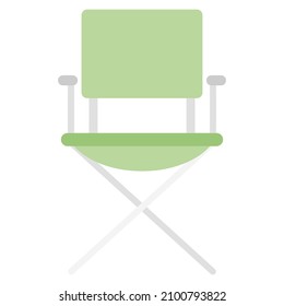 ilustración del vector de clipart plano de la silla de camping