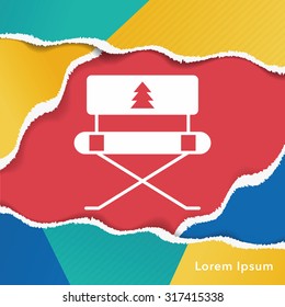 camping chair icon