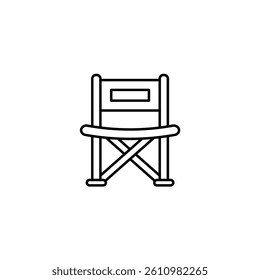 Camping Chair vector line icon icons design