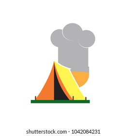 Camping Chef Logo Icon Design