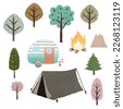 camping tent clipart
