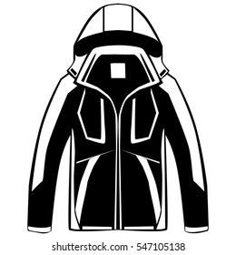 Camping coat isolated on white. Adventure clothes for man.