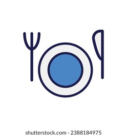 camping color line icon stock illustration 