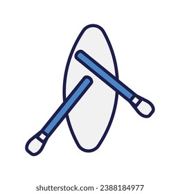 camping color line icon stock illustration 