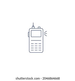 camping communication walkie talkie icon