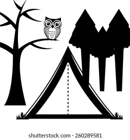 camping concept design, vector illustration eps10 graphic 