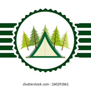camping concept design, vector illustration eps10 graphic 