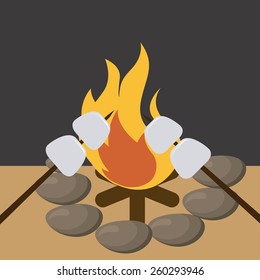 camping concept design, vector illustration eps10 graphic 