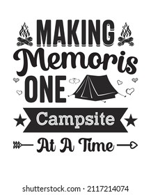 Camping crew | Camping quote T-shirt Design.