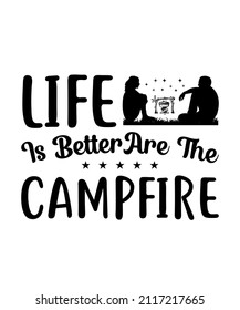 Camping crew | Camping quote T-shirt Design.