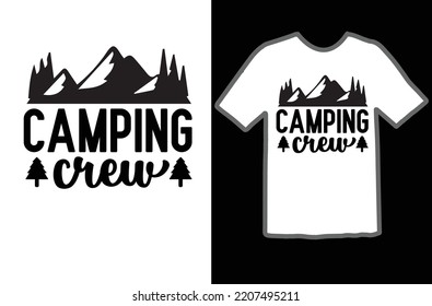 Camping crew svg design file svg