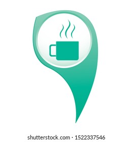 Camping cup vector icon. Tourist mug isolated.

