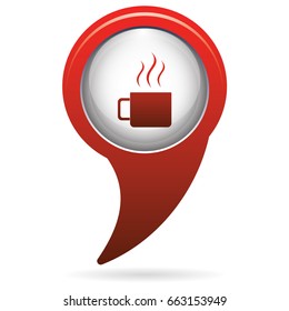 Camping cup vector icon. Tourist mug isolated.