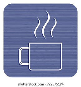 Camping cup vector icon. Tourist mug isolated.

