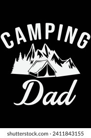 
Camping Dad eps cut file for cutting machine