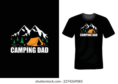 Camping Dad, Camping T shirt design, vintage, typography