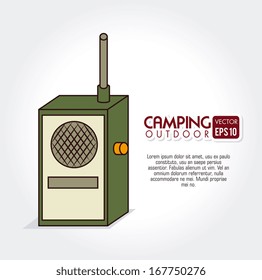 camping design over white background vector illustration