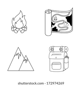 camping design over white  background vector illustration  