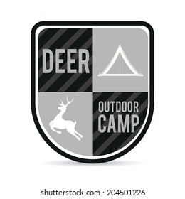 camping design over white background vector illustration
