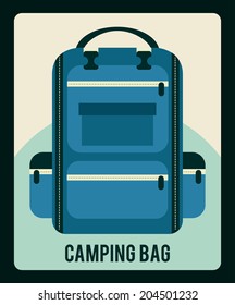camping design over white background vector illustration