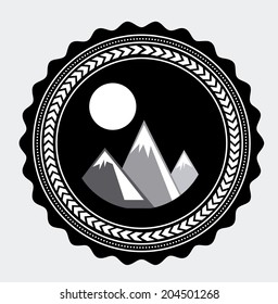 camping design over white background vector illustration