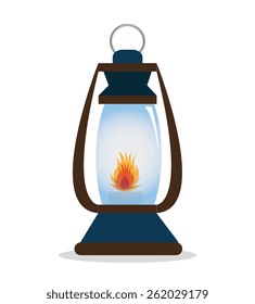 Camping design over white background, vector illustration.