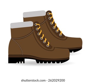 Camping design over white background, vector illustration.