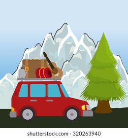 Camping  design over white background, vector illustration.